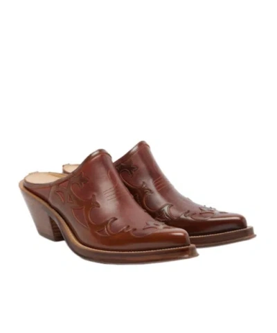 Gabriela Hearst Temperance Leather Mules In Brown