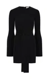 Gabriela Hearst Tenas Knit Mini Dress In Black Merino Wool Cashmere In Black