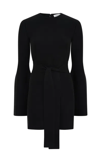 Gabriela Hearst Tenas Knit Mini Dress In Black Merino Wool Cashmere