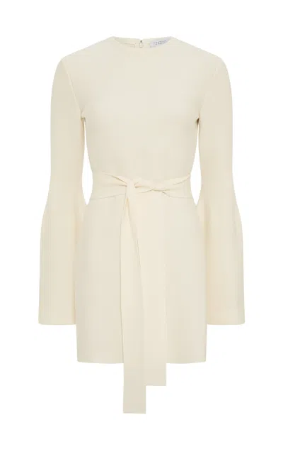 Gabriela Hearst Shandon Wool-crepe Tunic Top In Ivory