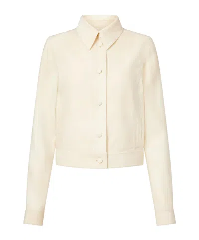 Gabriela Hearst Tereza Short Virgin Wool Jacket In Neutral