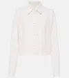 Gabriela Hearst Thereza Cropped Jacket In Weiss