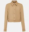 Gabriela Hearst Thereza Cropped Wool Jacket In Beige