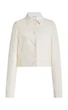 Gabriela Hearst Thereza Jacket In Ivory Linen Virgin Wool In Ivory
