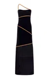 Gabriela Hearst Tibor Suede Maxi Dress In Black