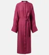 Gabriela Hearst Tilda Belted Linen Tunic In Pink