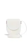 GABRIELA HEARST TINA CROSSBODY BAG IN IVORY NAPPA LEATHER WITH CASHMERE BOUCLE