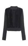Gabriela Hearst Toth Cableknit Cashmere-shearling Sweater In Black