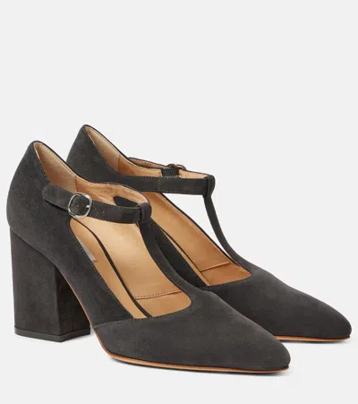 Gabriela Hearst Triana 85 Suede Pumps In Black