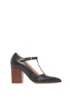 Gabriela Hearst Triana 75 Block-heel Leather Sandals In Black