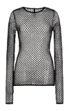 Gabriela Hearst Troth Knit Top In Black Merino Wool In Black