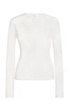 Gabriela Hearst Troth Knit Top In Ivory Merino Wool In Ivory