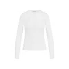 Gabriela Hearst Julian Henley Top In Cashmere And Silk In White