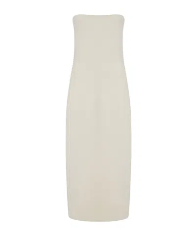 Gabriela Hearst Tube Top Dress In White