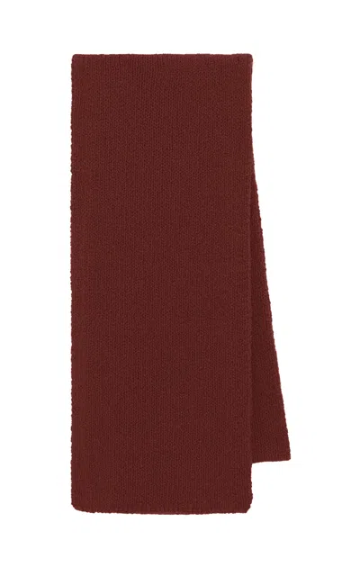 Gabriela Hearst Tulsi Knit Scarf In Burnt Sienna Cashmere In Brown