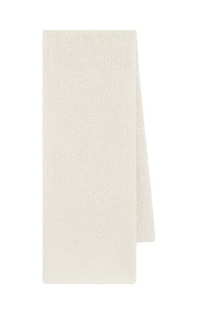 Gabriela Hearst Tulsi Knit Scarf In Ivory Cashmere In White