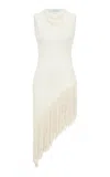 Gabriela Hearst Ursin Fringe Top In Ivory Silk Boucle