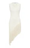 Gabriela Hearst Ursin Fringe Top In Ivory Silk Boucle In Ivory