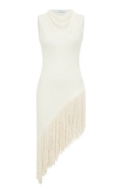 GABRIELA HEARST URSIN FRINGED SILK BOUCLÃ© TOP