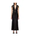 Gabriela Hearst V-neck Sleeveless Dress In Black