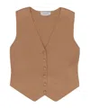 Gabriela Hearst V-neck Vest In Brown