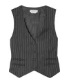 Gabriela Hearst V-neck Vest In Gray