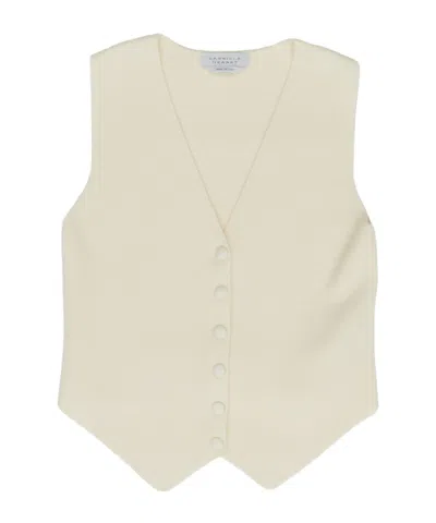 Gabriela Hearst V-neck Vest In Nude