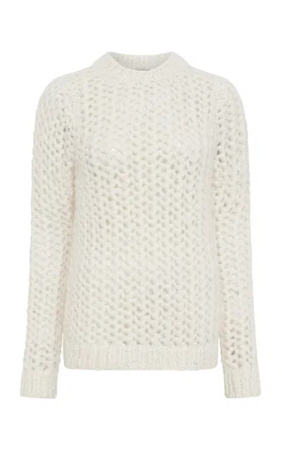 Gabriela Hearst Veralune Chunky Knit Cashmere Sweater In White