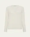 Gabriela Hearst Vesper V-neck Cashmere Sweater In White