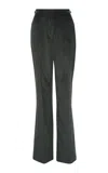 Gabriela Hearst Vesta Cotton Straight-leg Pants In Gray