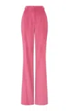 Gabriela Hearst Vesta Cotton Straight-leg Pants In Pink