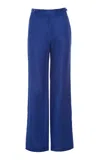Gabriela Hearst Vesta Flare Pant In Cobalt Linen Twill In Blue