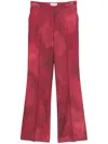 Gabriela Hearst Vesta Pant In Bordeaux