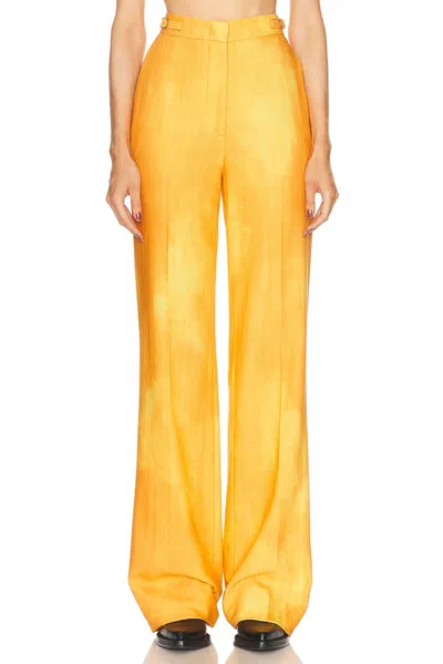 Gabriela Hearst Vesta Pant In Cadmium Yellow