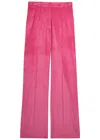 Gabriela Hearst Vesta Straight-leg Corduroy Trousers In Pink