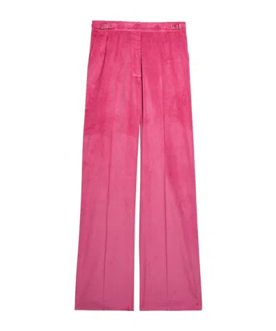 Gabriela Hearst Vesta Straight-leg Corduroy Trousers In Pink