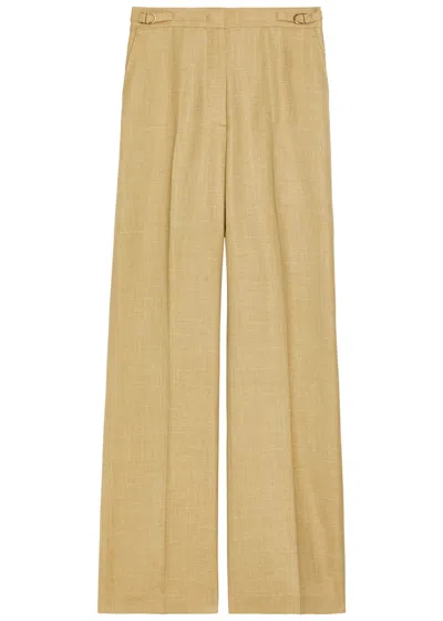 Gabriela Hearst Vesta Straight-leg Trousers In Yellow