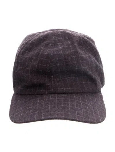 Pre-owned Gabriela Hearst Virgin Wool Baseball Cap In Brown