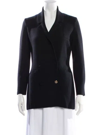 Pre-owned Gabriela Hearst Virgin Wool Blazer In Black