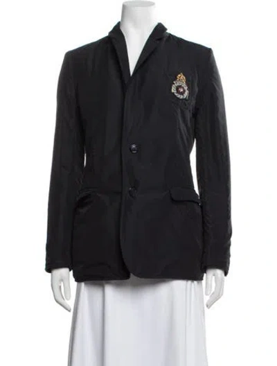 Pre-owned Gabriela Hearst Virgin Wool Blazer In Black