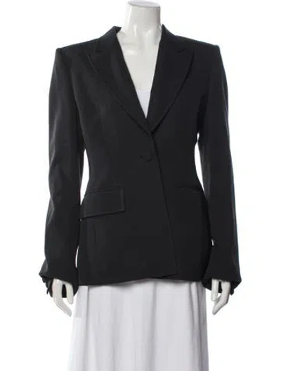 Pre-owned Gabriela Hearst Virgin Wool Blazer In Gray