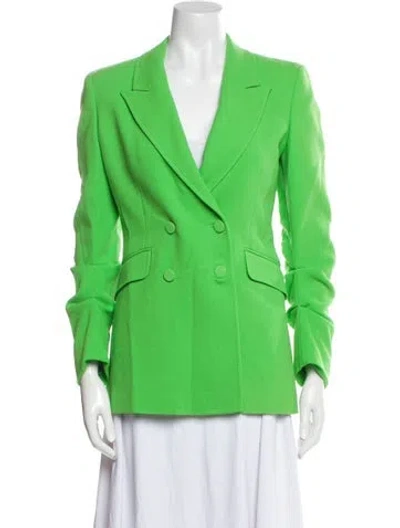 Pre-owned Gabriela Hearst Virgin Wool Blazer In Green
