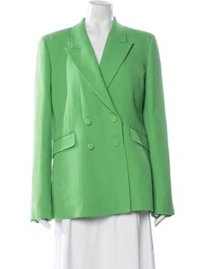 Pre-owned Gabriela Hearst Virgin Wool Blazer In Green