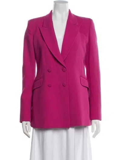 Pre-owned Gabriela Hearst Virgin Wool Blazer In Pink