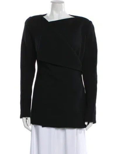 Pre-owned Gabriela Hearst Virgin Wool Coat In Black