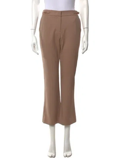 Pre-owned Gabriela Hearst Virgin Wool Flared Pants In Neutrals