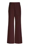 Gabriela Hearst Vista Pant In Deep Bordeaux Wool Twill In Deep Bordeaux