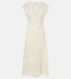 Gabriela Hearst Waldman Crochet Wool And Cashmere Maxi Dress In White