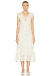 Gabriela Hearst Waldman Crochet Wool And Cashmere Maxi Dress In Ivory