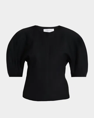 GABRIELA HEARST WAVERLY CURVED-SLEEVE TOP